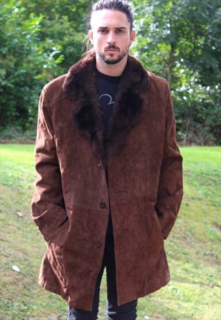 VINTAGE 80S SHEEPSKIN JACKET SHERPA - LARGE/XL - FESTIVAL
