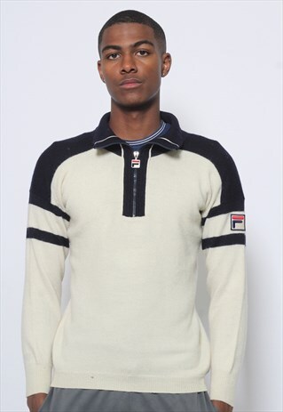 VINTAGE FILA 1/4 ZIP JUMPER