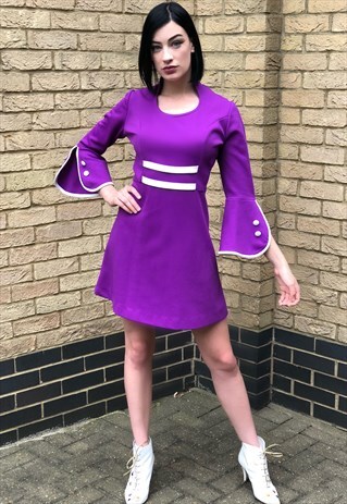 I'M WITH THE BAND- INCREDIBLE 60S MINIDRESS