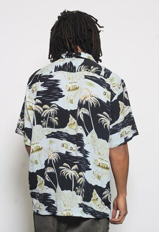 VINTAGE HAWAIIAN SHIRT BLACK