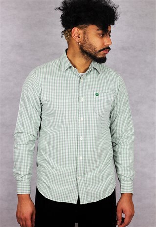 VINTAGE TIMBERLAND GREEN CHECK SHIRT