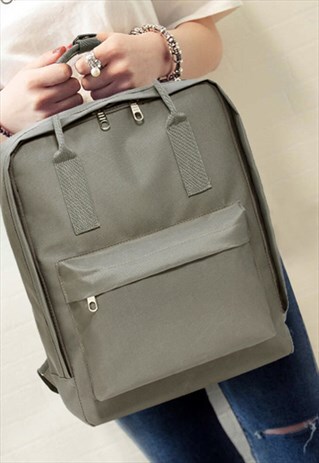 FIVE STAR BOUTIQUE SQUARE RUCKSACK IN GREY