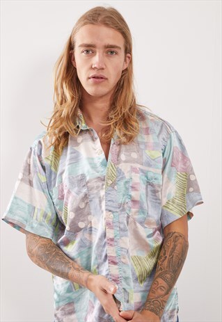 VINTAGE PATTERNED FESTIVAL SHORT SLEEVE SHIRT