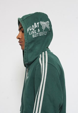 VINTAGE RARE ADIDAS 'MUHAMMAD ALI' SAMPLE FULL ZIP HOODIE