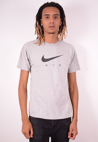NIKE MENS VINTAGE T-SHIRT TOP MEDIUM GREY 90S