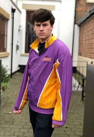 VINTAGE STARLINE LAKERS SHELL JACKET