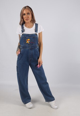 VINTAGE DENIM DUNGAREES DISNEY WINNIE THE POOH PETITE (CCE)