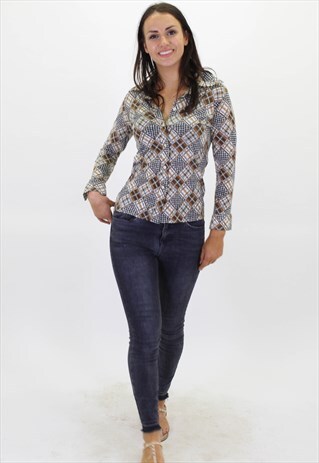 VINTAGE ABSTRACT PATTERN FESTIVAL SHIRT