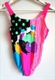 VINTAGE 90S ONE PIECE SWIMWEAR SWIMSUIT ICE CREAM