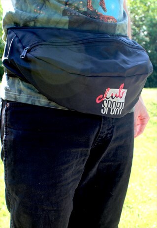 VINTAGE 90S CLUB SPORT BUM BAG FANNY PACK FESTIVAL BUMBAG