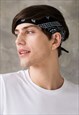 SET OF 3 COLOUR BANDANAS BLACK WINE FESTIVAL PAISLEY BANDAN