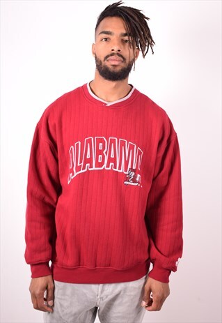 STARTER MENS VINTAGE SWEATSHIRT JUMPER LARGE RED 90S