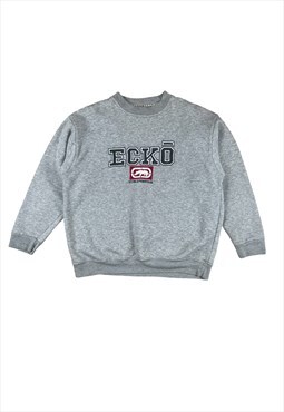 Ecko vintage Y2K embroidered spell out sweatshirt 