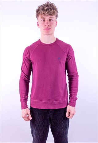 VINTAGE RALPH LAUREN SWEATSHIRT IN MAROON