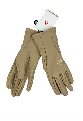 Vintage Nike ACG Therma-Fit Gloves in Beige