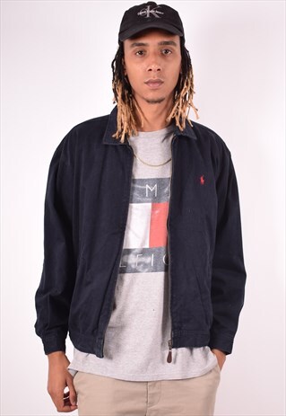 POLO RALPH LAUREN MENS VINTAGE HARRINGTON JACKET LARGE 90S