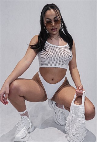 NET MY PROBLEM CROP - WHITE