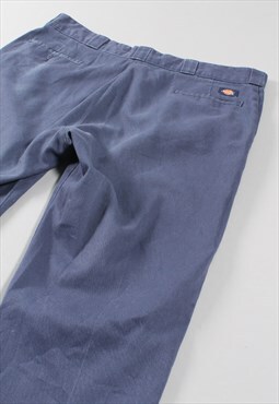 Vintage Dickies Canvas Trousers Navy Skater Cargo Pants W42