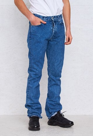 VINTAGE BLUE BIG STAR DENIM JEANS