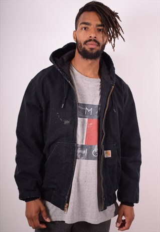 CARHARTT MENS VINTAGE JACKET MEDIUM BLACK 90S