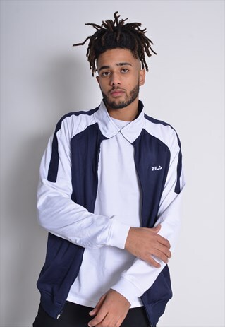 VINTAGE FILA TRACK JACKET BLUE