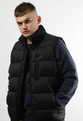 VINTAGE TIMBERLAND BLACK BODYWARMER