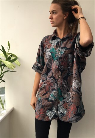 CRAZY PATTERN OVERSIZED RETRO VINTAGE UNISEX FESTIVAL SHIRT