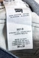 501 VINTAGE MENS W38 L30 REGULAR STRAIGHT JEANS DENIM PANTS