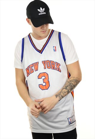 VINTAGE NBA NEW YORK KNICKS BASKETBALL VEST WHITE
