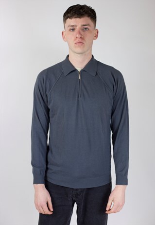 VINTAGE 90S VERSACE COLLECTION GREY LIGHT JUMPER