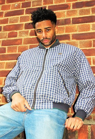 VINTAGE 90'S REVERSIBLE LACOSTE BOMBER JACKET (SEE CARE)