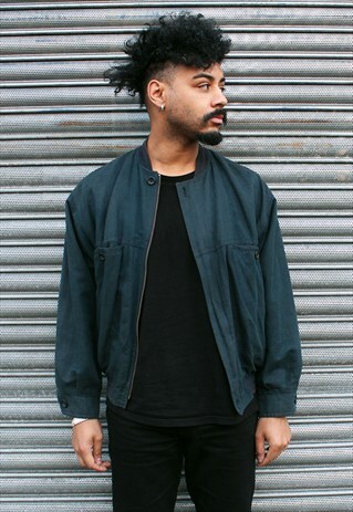 VINTAGE LINEN BOMBER JACKET