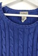 VINTAGE L.L.BEAN JUMPER ROUND N IN BLUE L