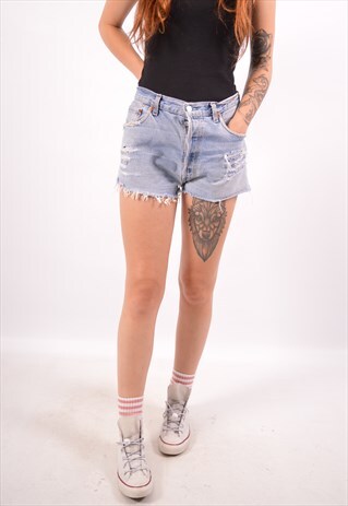 VINTAGE LEVI'S 501 DENIM SHORTS BLUE