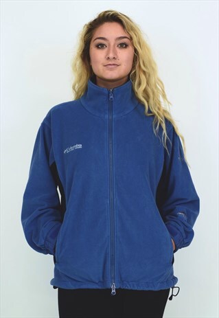 VINTAGE 90'S COLUMBIA BLUE & BLACK FLEECE