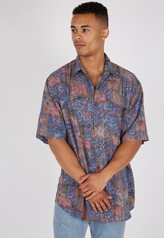 VINTAGE BURTON PATTERNED SHIRT