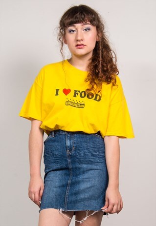 VINTAGE 90'S DARK BLUE DENIM FRAYED HEM MINI SKIRT