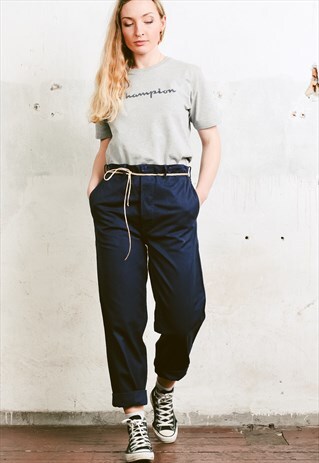 VINTAGE 90S INDIGO BLUE WORK PANTS