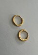 HUGGIES - 925 STERLING SILVER EAR HINGED HOOPS FOR MEN