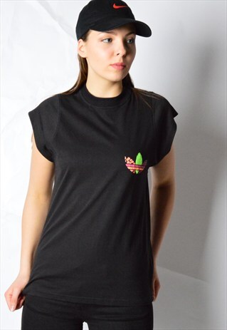 VINTAGE 90S BLACK ADIDAS SPORTS TOP