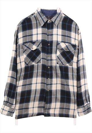 Vintage 90's Back Packer Shirt Check Long Sleeve Button Up