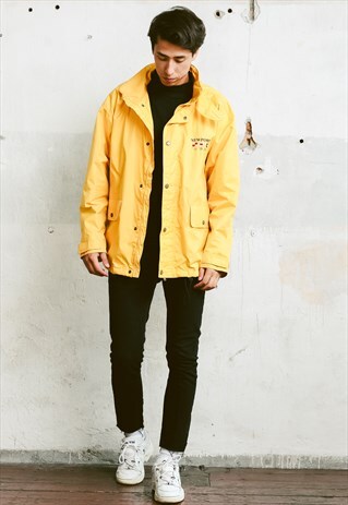 VINTAGE 90S YELLOW SAILING JACKET