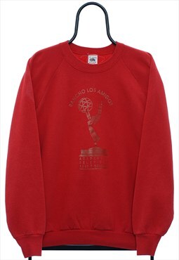 Vintage 90s ATAS Graphic Red Sweatshirt Mens