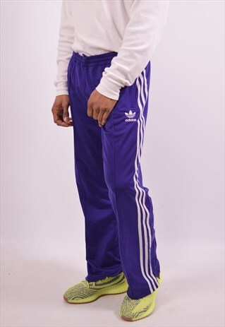 VINTAGE ADIDAS TRACKSUIT TROUSERS PURPLE