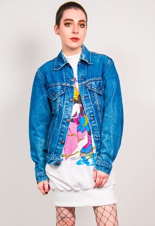 VINTAGE 90'S LEVI'S BLUE DENIM TRUCKER JACKET