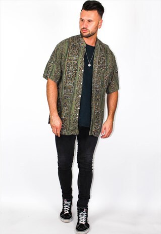 VINTAGE ABSTRACT PRINT SHIRT