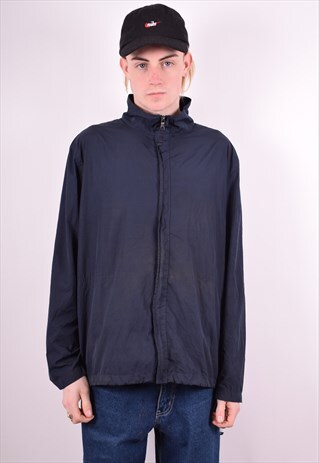 NAUTICA MENS VINTAGE JACKET LARGE BLUE 90'S