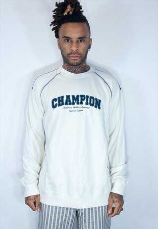 VINTAGE CHAMPION EMBROIDED SWEATSHIRT