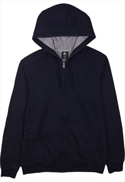 Vintage 90's Starter Hoodie Plain Full Zip Up Navy Blue