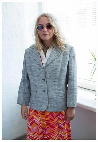 VINTAGE 70'S GREY BLAZER